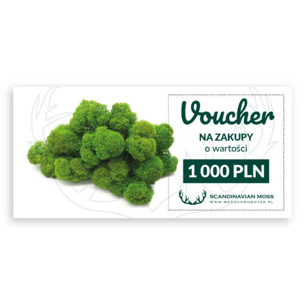 voucher podarunkowy Scandinavian Moss 1000 PLN